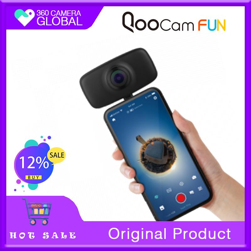 Qoocam Vui nhộn Vẻ ngoài bắt mắt KanDao Mini Sports Hd Travel 360vr Quay phim 4k Camera ổn định hình ảnh điện tử Màu sắc: Đen cổ điển
