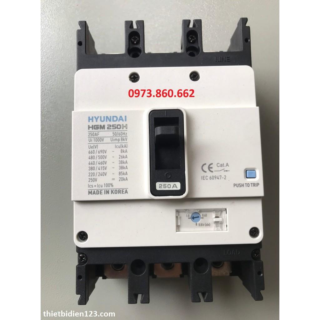 Aptomat Hyundai MCCB 3P HMG125H 100A -250A