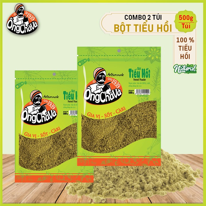 Combo 2 Túi Bột Tiểu Hồi Ông Chà Và 500gr (Fennel)