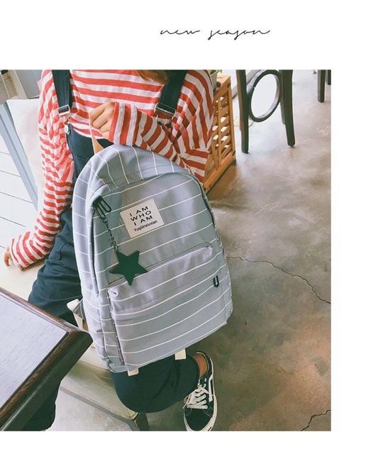 Balo Who I Am trẻ trung màu sắc trendy dễ phối kết hợp nhiều kiểu cách-đi học-du lịch-dã ngoại đều hợp