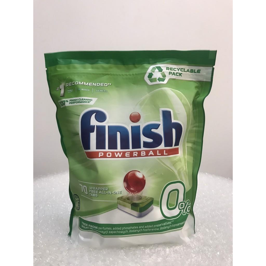 Viên rửa chén bát Finish All in 1 max Eco 0% 70 viên