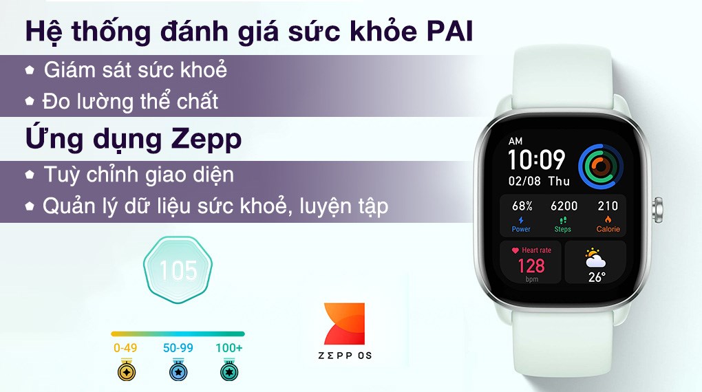 Đồng Hồ Thông Minh Amazfit GTS 4 Mini | Giao Diện Tiếng Việt | Phiên Bản Quốc Tế  | Hàng Chính Hãng