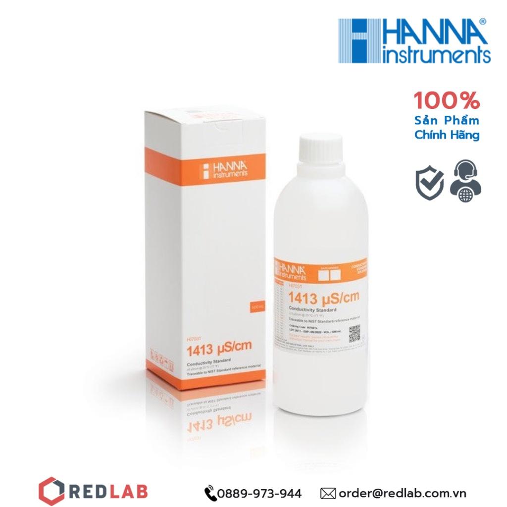 Dung dịch hiệu chuẩn độ dẫn EC 1413 µS/cm Hanna HI7031L