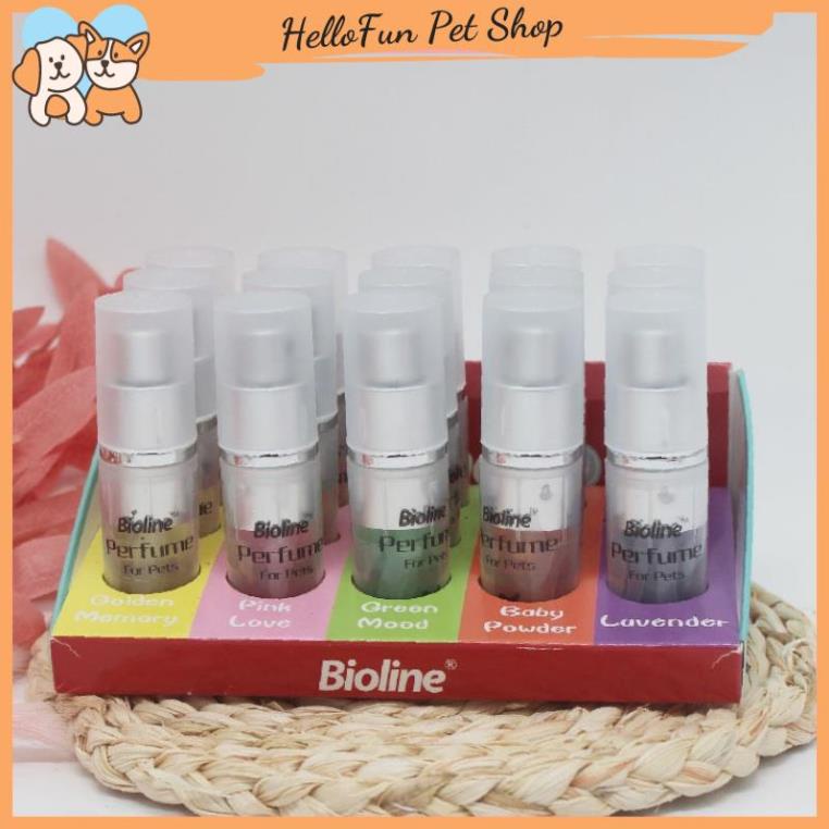 Nước hoa xịt khử mùi cho chó mèo Bioline 9ml