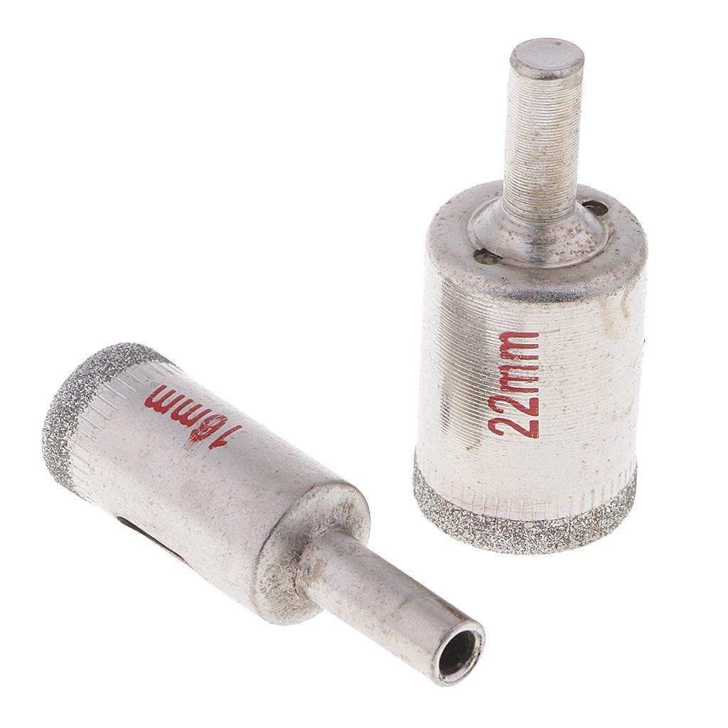10x Diamond Cutter Drill 8 50mm Set for Tiles Ceramic Glass