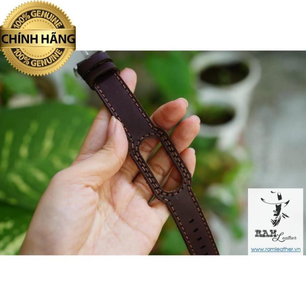 DÂY DA BÒ NÂU MẬN TRƠN - CHÍNH HÃNG RAM LEATHER .