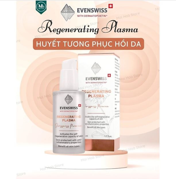 Huyết Tương Làm Dịu Phục Hồi Trẻ Hóa Da Evenswiss Regenerating Plasma 50Ml Mẫu Mới