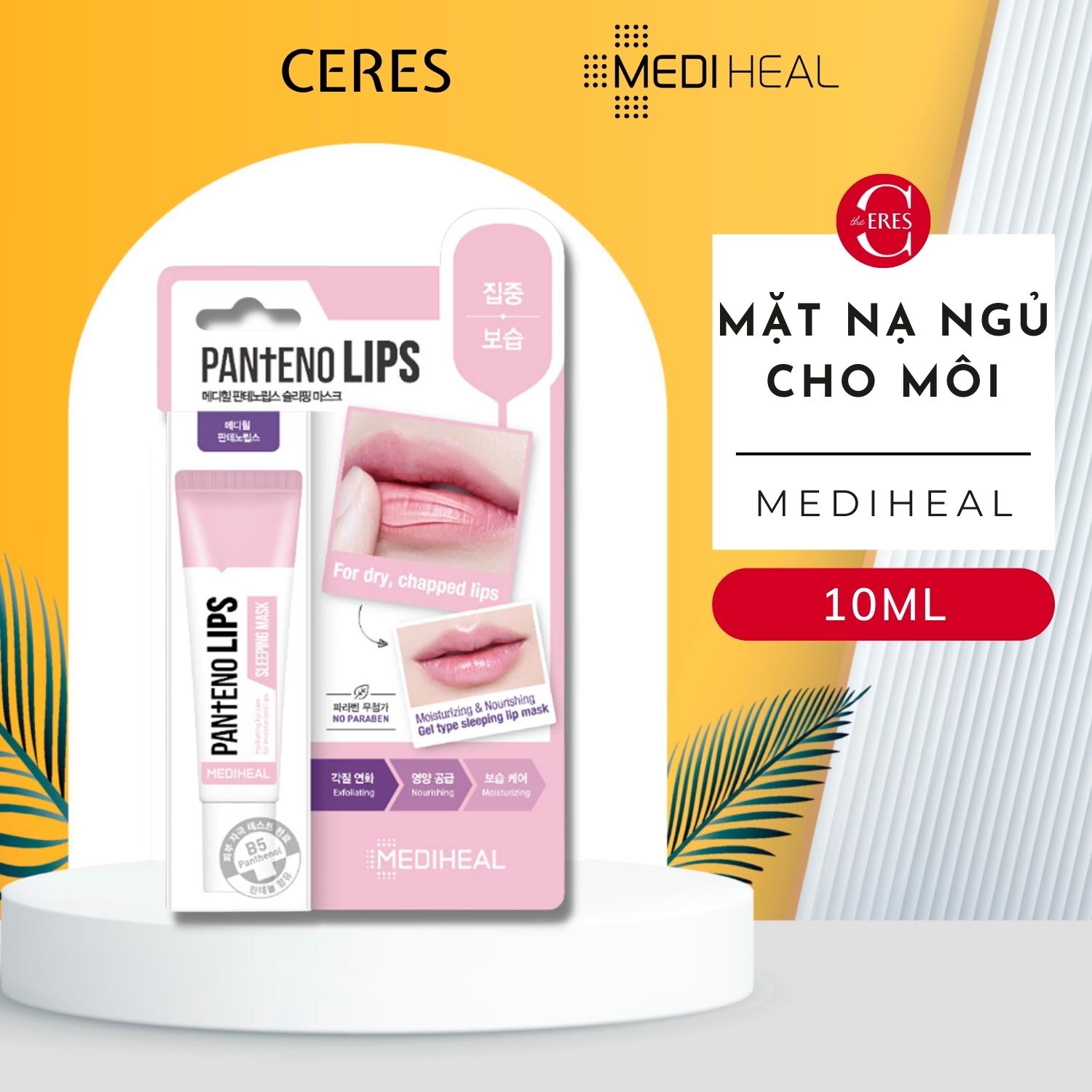 Mặt Nạ Ngủ Môi Mediheal Pantenolips Sleeping Mask Son Dưỡng (Hồng) 10ml