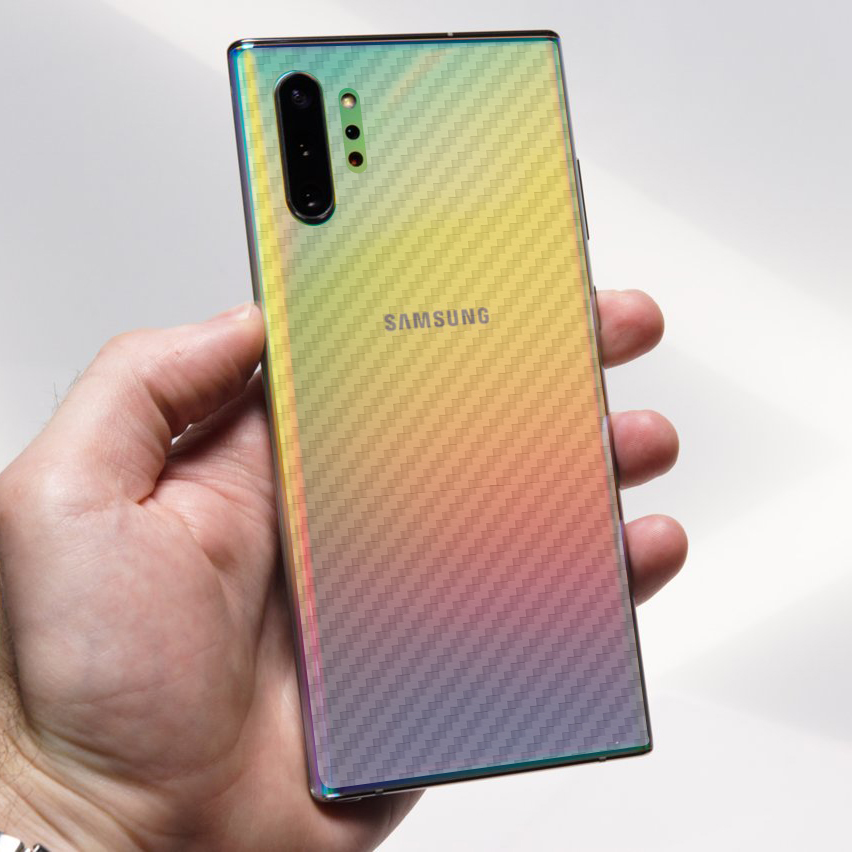 Miếng Dán Mặt Lưng Cacbon Dành Cho Samsung Galaxy Note 10 Plus- Handtown - Hàng Chính Hãng