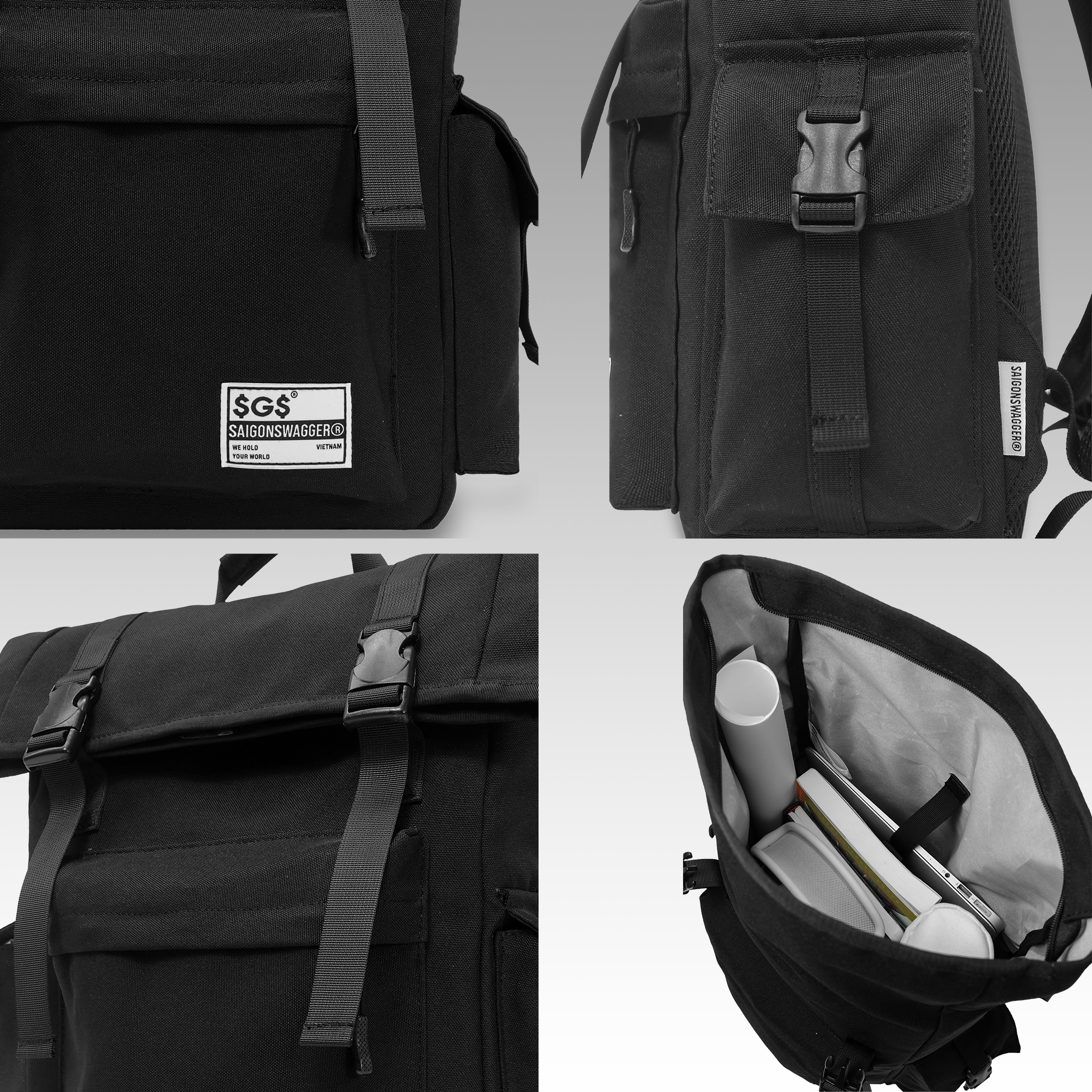 Balo Laptop 15.6inch SAIGON SWAGGER Fold Backpack