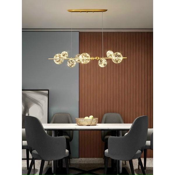 Đèn thả quả tròn 8 bóng ,đèn thả bàn ăn, đèn decor
