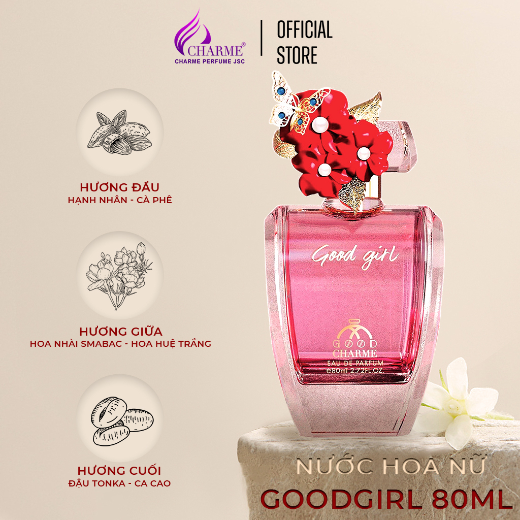 Nước Hoa Nữ Cao Cấp GOOD CHARME GOOD GIRL 80ml Lưu Hương Lâu Gợi Cảm, Lôi Cuốn_Nước Hoa Chính Hãng