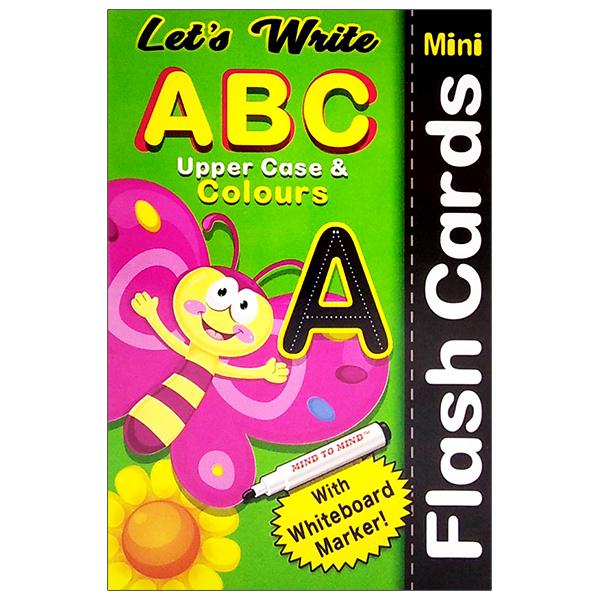 Let's Write Mini Flash Crads - ABC Upper Case &amp; Colours