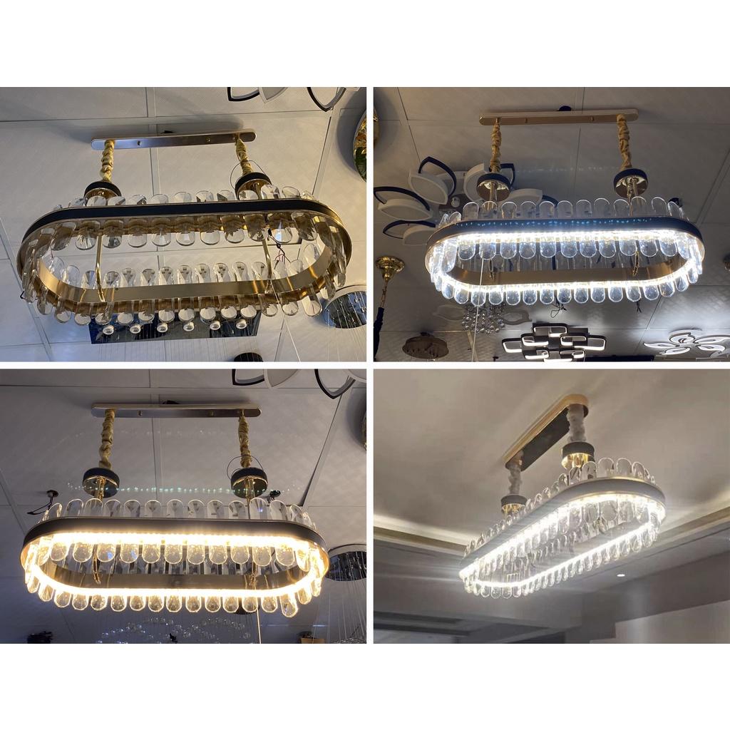 Đèn thả mâm LUKOS kiểu dáng sang trọng với 3 chế độ ánh sáng hiện đại.