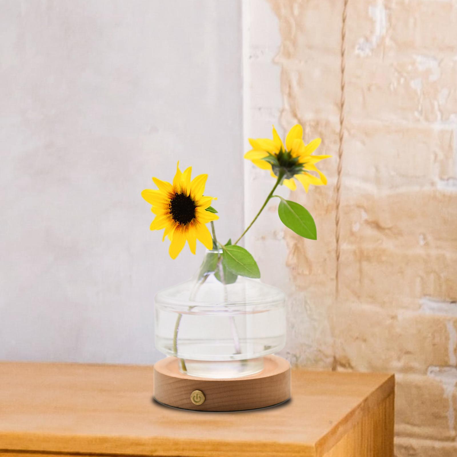 Modern Flower Vase Colorful Night Light for Living Room Home Decoration Bar
