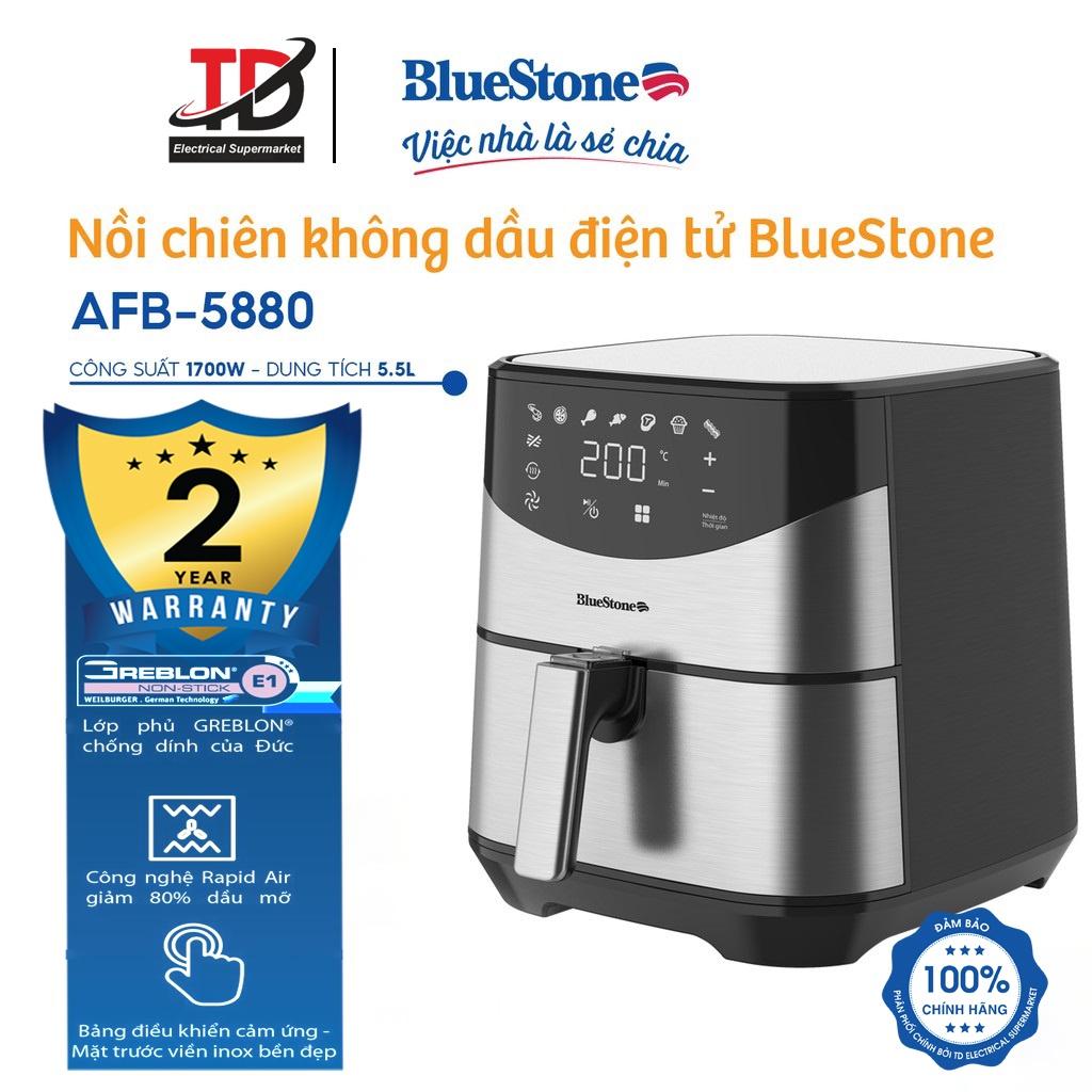 Nồi Chiên Không Dầu Điện Tử BlueStone AFB-5880 (5,5 Lít -1700W) - Hàng Chính Hãng