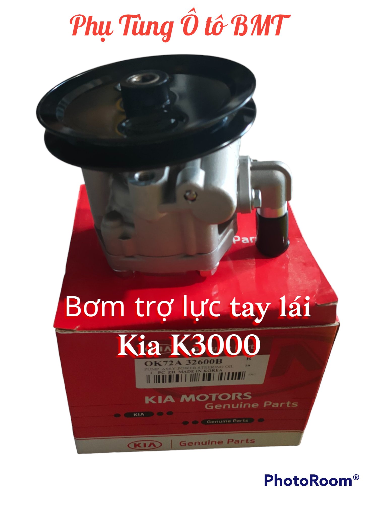 Bơm trợ lực tay lái dùng cho xe Kia K2700, K3000, K190, K165, Bonggo. Mã SP OK72A 32600B). Hàng Korea