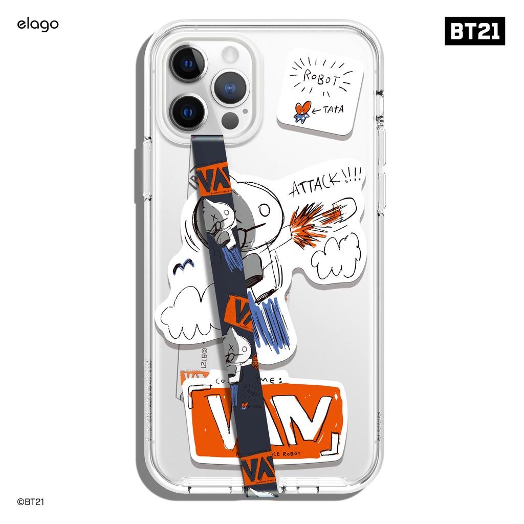 Dây BT21 l Elago Phone Strap with Stickers hàng chính hãng