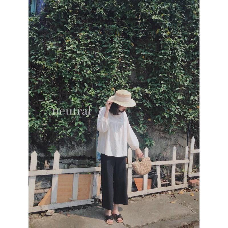 ÁO BABY DOLL XẾP LY 2 MÀU NỮ