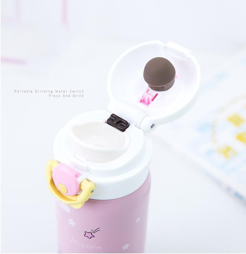 350/500 Ml Trẻ Em Cao Cấp Hoạt Hình Cốc Tập Uống Inox Giữ Nhiệt Tumbler Ly Chân Không Giữ Nhiệt Nước Ấm Chén Trà thermocup