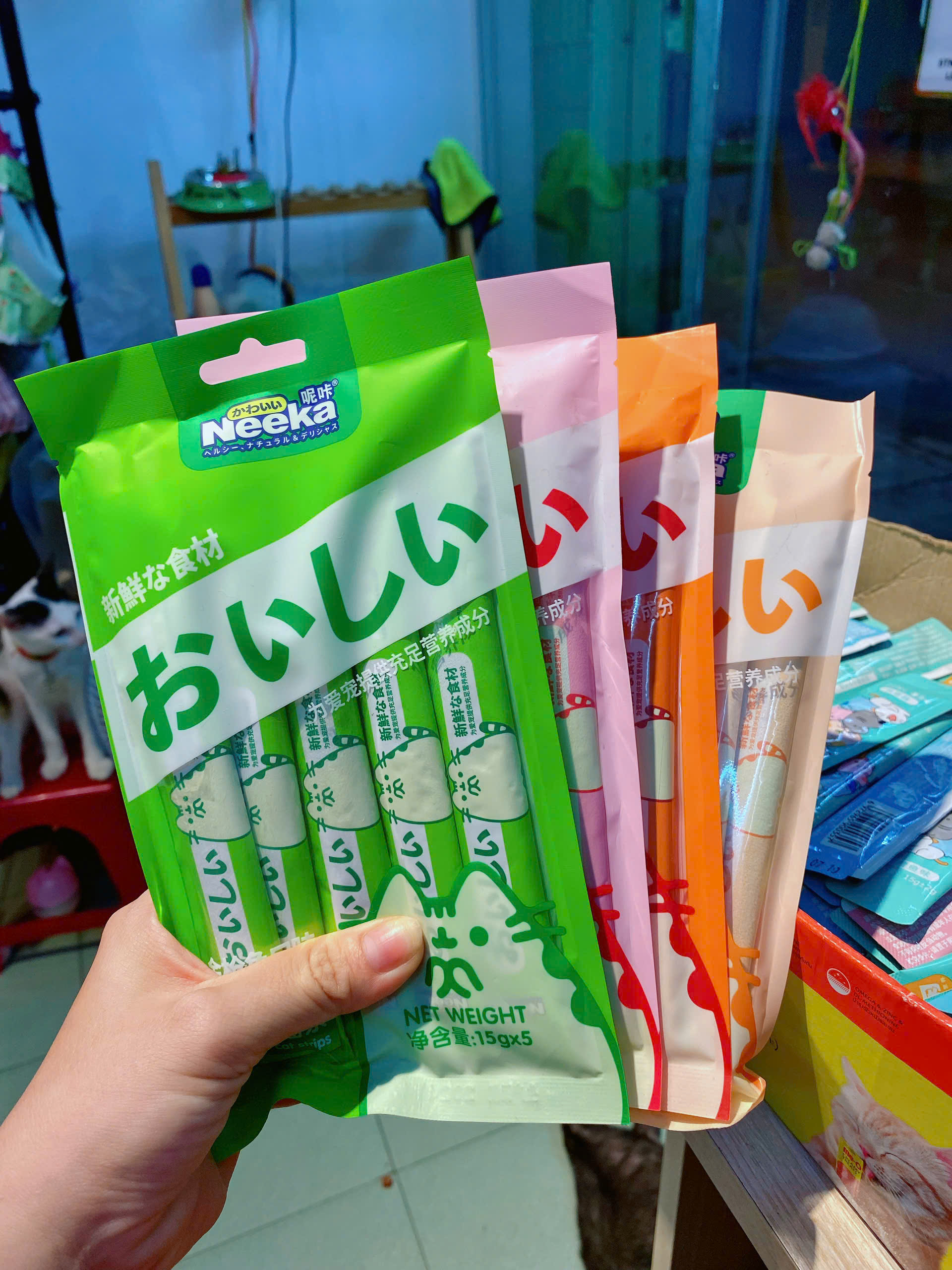 Súp Thưởng Cho Mèo Neeka Gói 5 Thanh x 15g