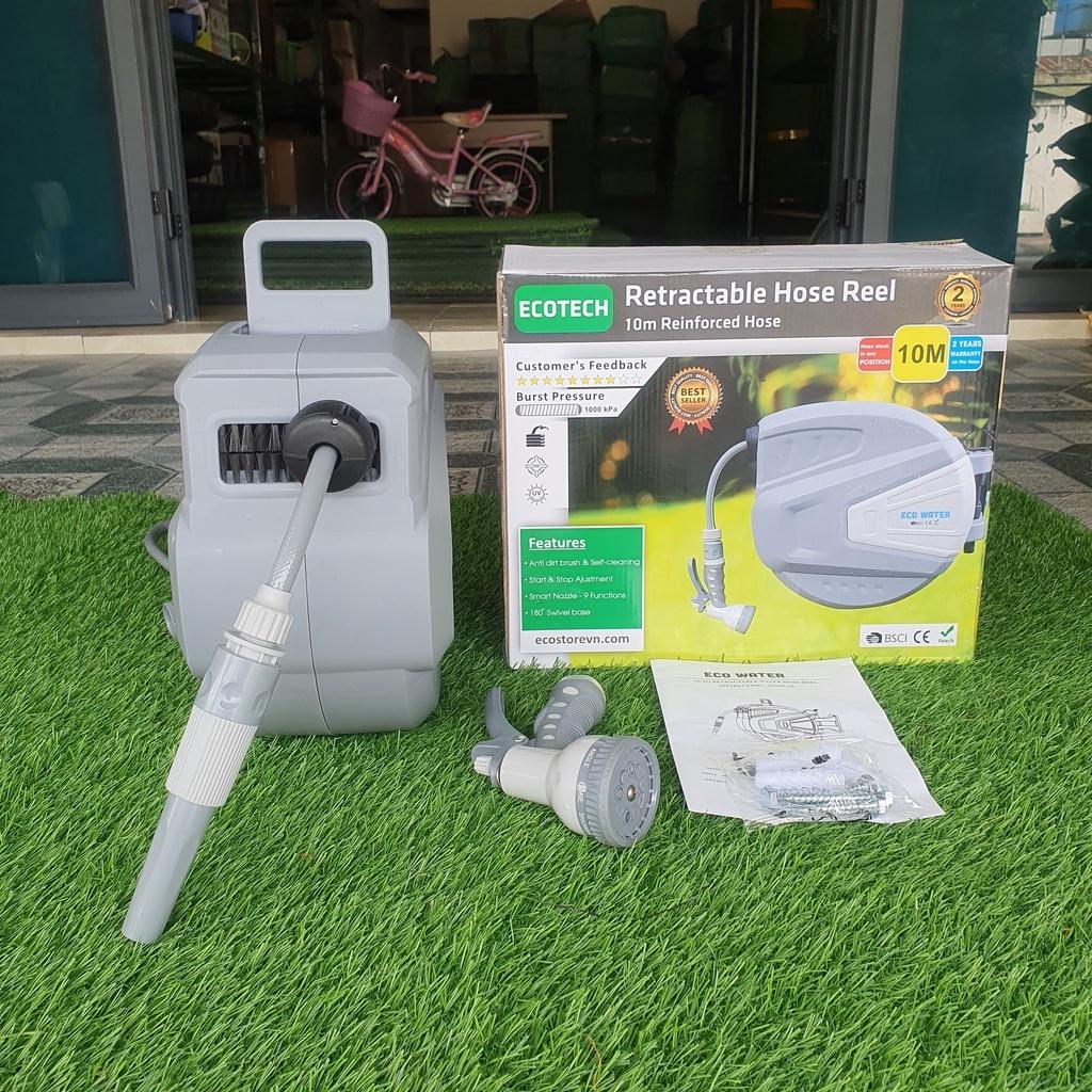Vòi tưới cây tự cuốn dây. Giá rẻ - Gọn nhẹ - Tiện dụng - Bền 5-7 năm. Tặng kèm đầu phun 9 chế độ. Số lượng có hạn