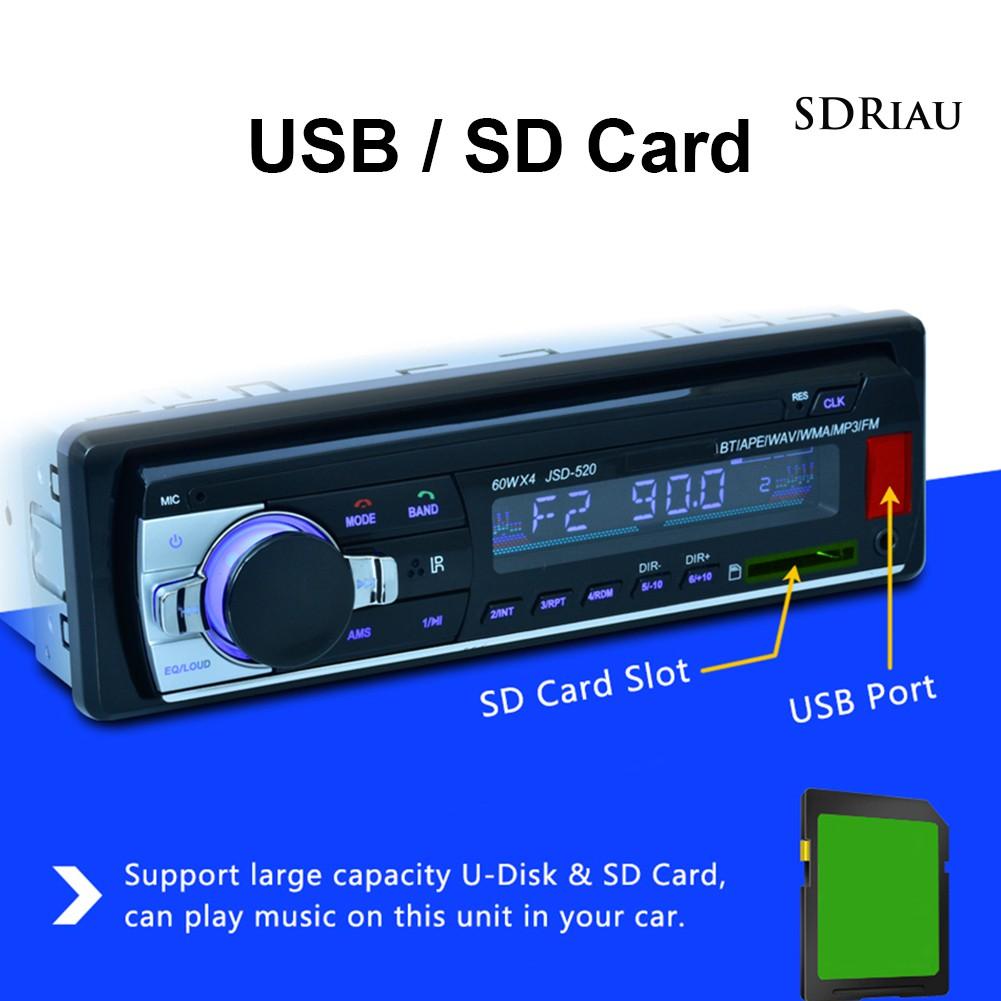 Máy Nghe Nhạc Mp3 / Fm Qcdz Jsd-520 Cho Xe Hơi