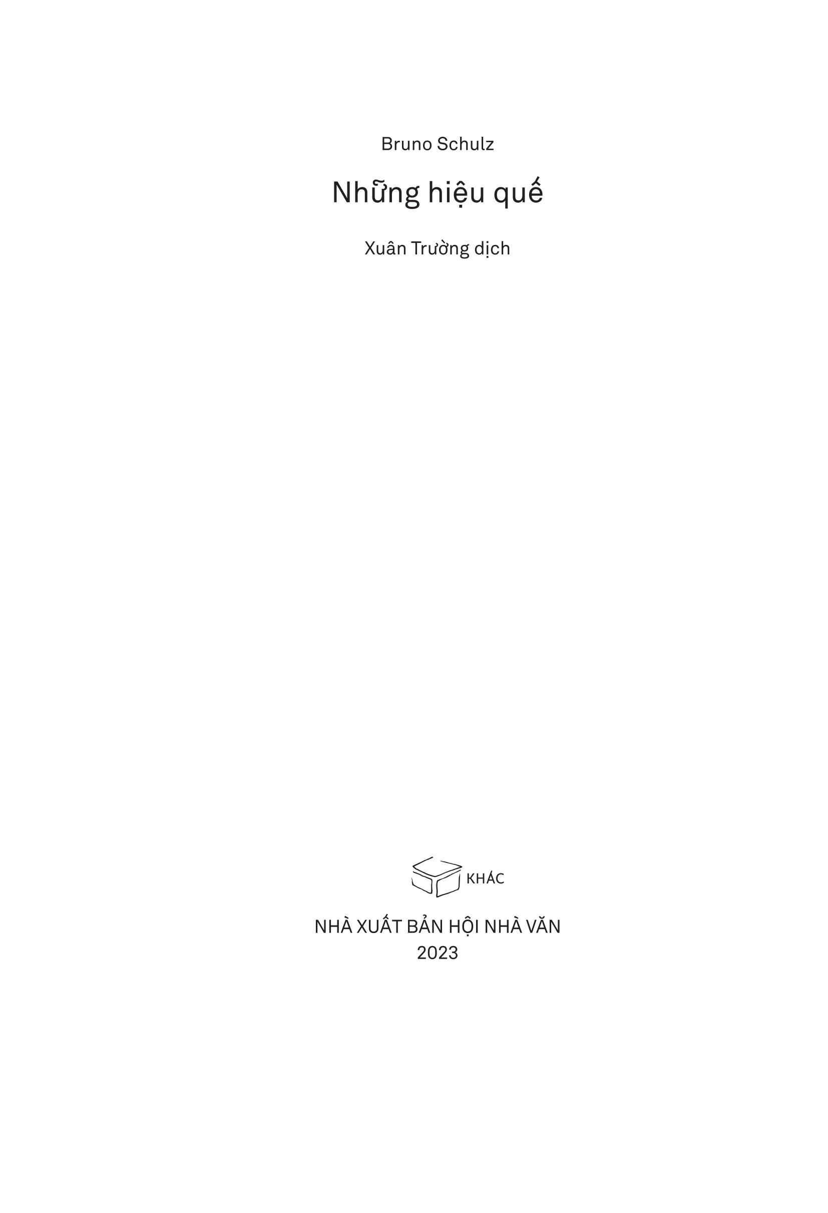 Những hiệu quế  - Bruno Schulz