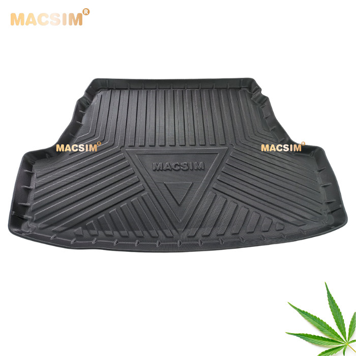 Thảm lót cốp Vios 2014-2022 nhãn hiệu Macsin chất liệu tpv cao cấp màu đen