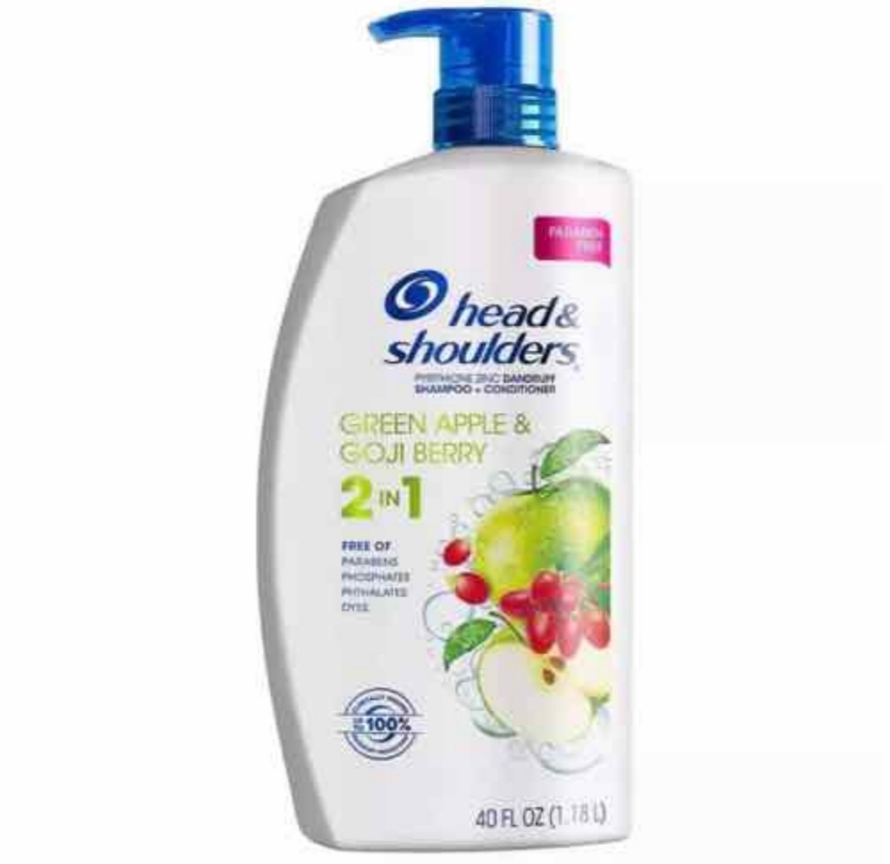 DẦU GỘI XẢ 2IN1 HEAD &amp; SHOULDERS GREEN APPLE &amp; GOJI BERRY 1.18L - USA