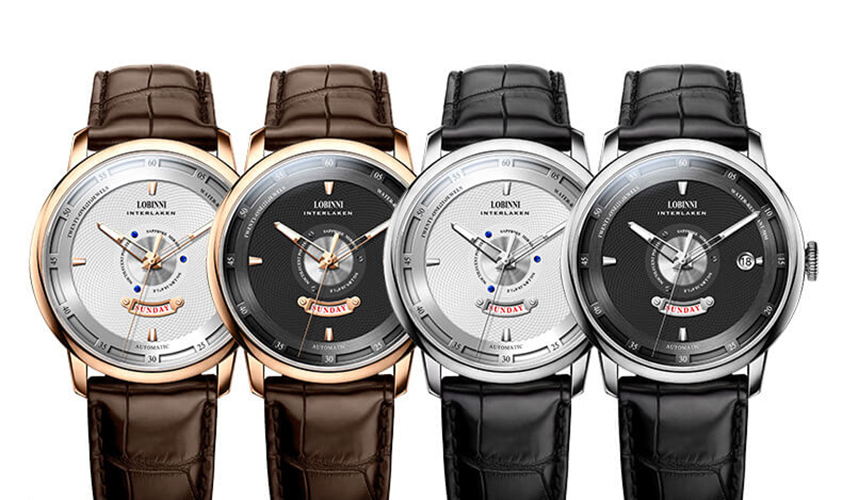 Đồng hồ nam chính hãng LOBINNI L18071-3 Fullbox, Kính sapphire ,chống xước,chống nước,dây da xịn, máy cơ , Mới 100%,Bảo hành 24 tháng