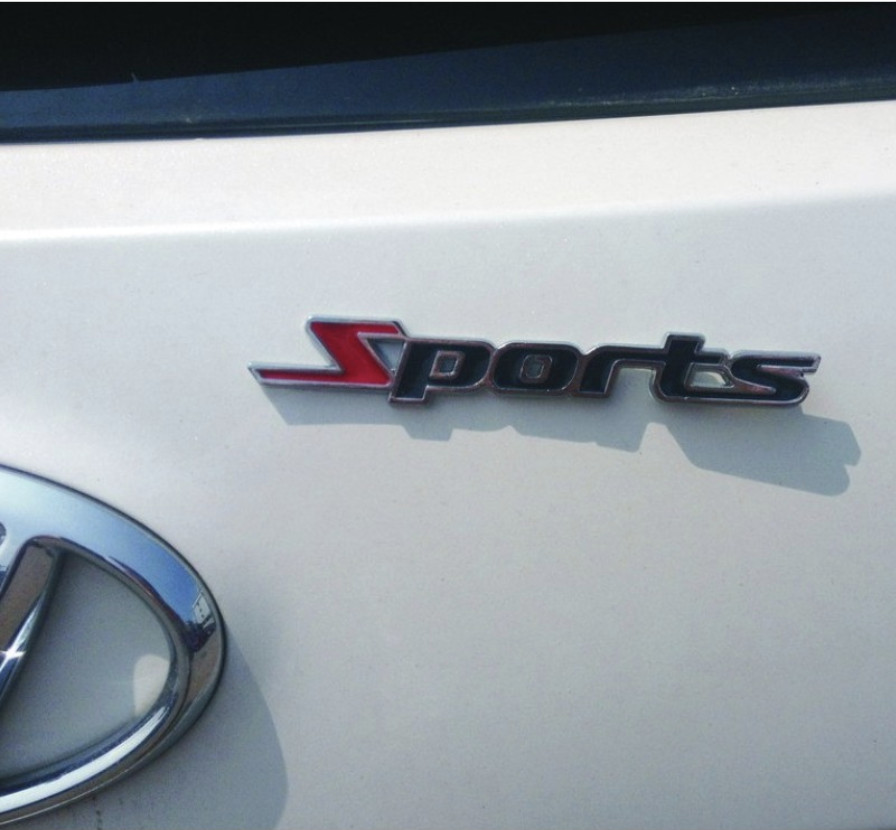 [COMBO 2 Chiếc] Logo thể thao SPORT dán bên ngoài xe hơi độc đáo