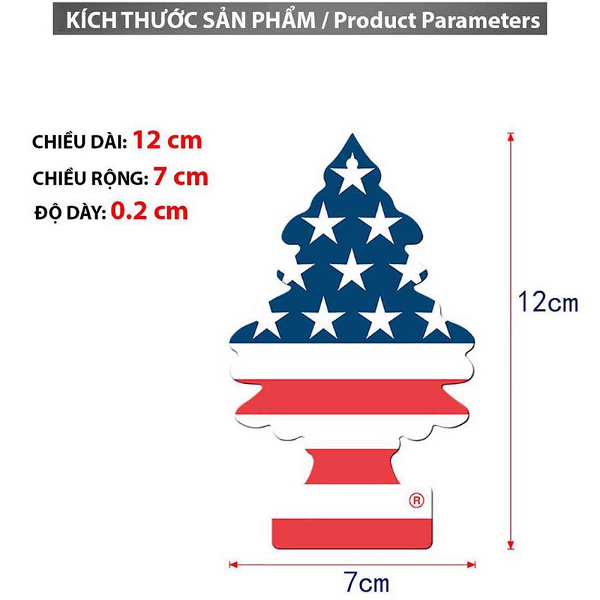 Túi Khử Mùi Hình Cây Thông Hương Vanilaroma, Túi Khử Mùi Treo Ôtô Hình Cây Thông, Mùi Hương Dịu Nhẹ, Khử Mùi Hiệu Quả