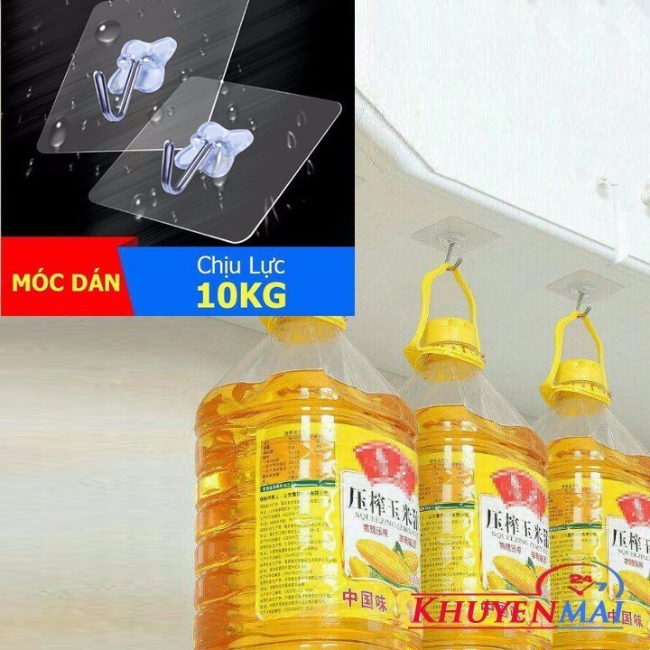 Combo 20 móc dán tường siêu chắc kèm 2 thước dây 1.5m