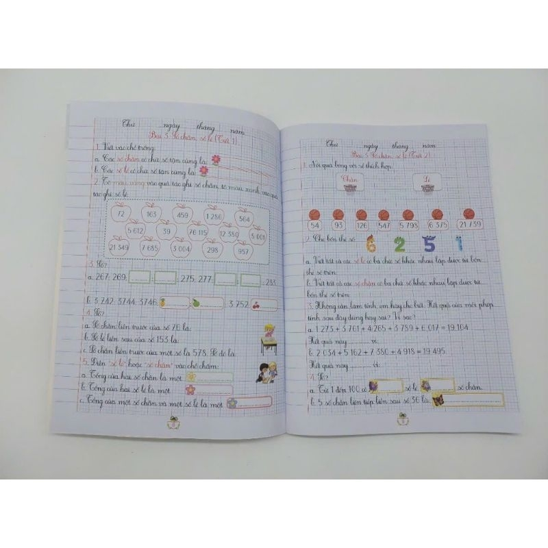 Sách - Combo Vở Ô li Bài Tập Toán Tăng Cường lớp 4 - tập 1 + 2 - BT