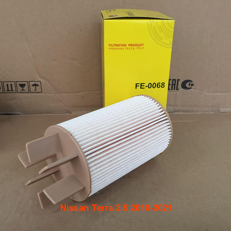 Lọc dầu nhiên liệu cho xe Nissan Terra 2.5 2018, 2019, 2020, 2021 16403LC40A mã FE0068-2