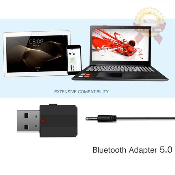 Thiết bị thu phát âm thanh Usb bluetooth 5.0 cho Loa kết nối laptop máy tính Bt600