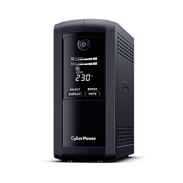 Bộ lưu điện UPS CyberPower VALUE Pro VP1200ELCD - 1200VA/720W - Tích hợp điều khiển Nas, pc, Màn hình hiển thị LCD, dòng sản phẩm cao cấp - Hàng Chính Hãng