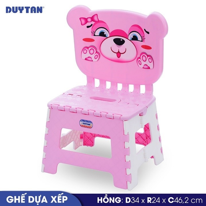 Ghế dựa xếp nhựa Duy Tân - 09279 - Giao màu ngẫu nhiên - Hàng chính hãng