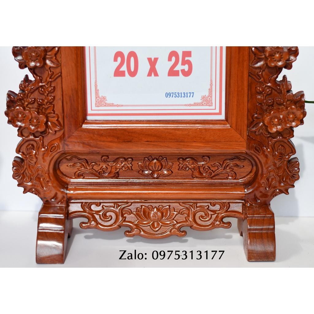 KHUNG HÌNH ẢNH THỜ GỖ GÕ 20 X 25 (02)