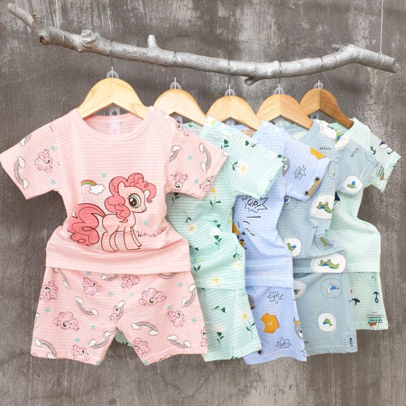 Quần áo trẻ em - SET BỘ cotton than tre nhí