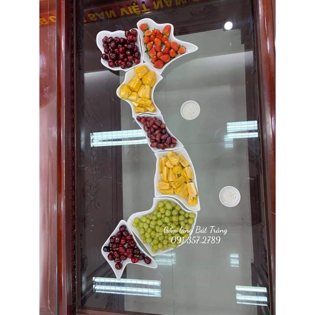 Bộ đồ ăn gốm sứ Bát Tràng trắng
