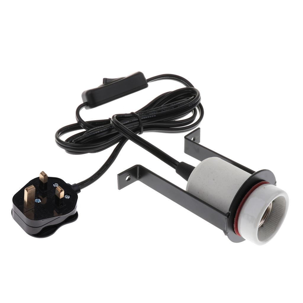 Reptile Tortoise Ceramic Heat Bulb Holder Easy for Use UK Plug