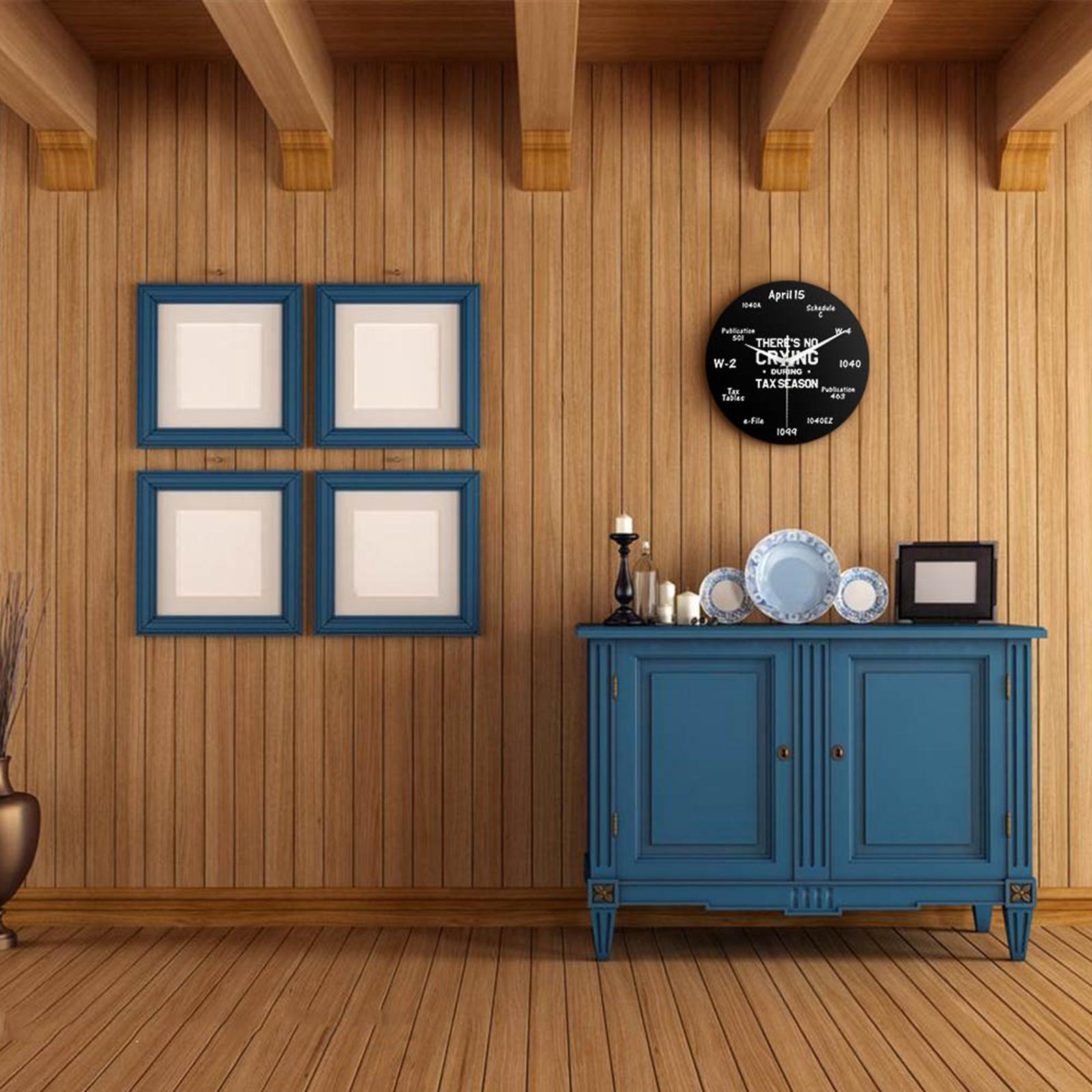 Elements Math Wall Clock - Wall Clock Silent Non Ticking Wall Art for Home Living Room School Office Classroom