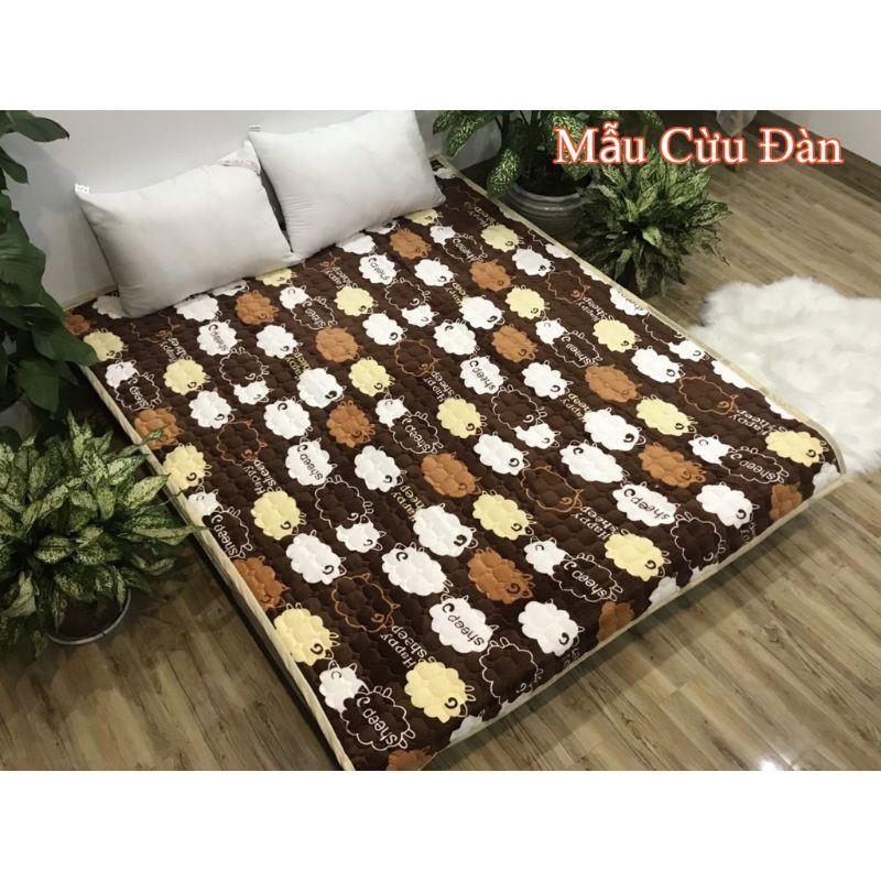 Ga nỉ nhung trải giường 1m8 xả xả kho