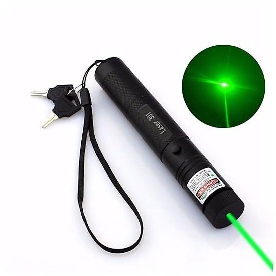 Đèn pin Laser Laze MV – 303 (Đen) tia xanh được tặng pin sạc và sạc loại 1