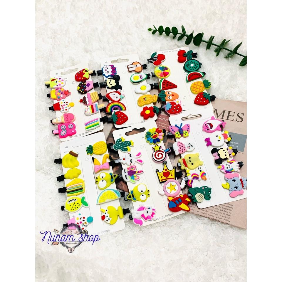 Set 10 kẹp mỏ vịt họa tiết đáng yêu -Nunam shop