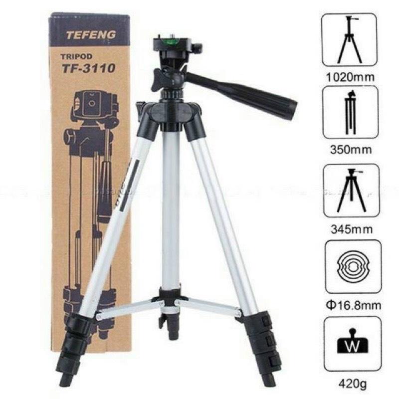 Gậy 3 chân tripod TF-3110 giá đỡ quay phim chụp ảnh chất liệu hợp kim nhẹ chắc chắn có sức chịu tải tốt dễ di chuyển