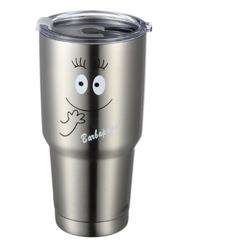 Ly Giữ Nhiệt Thái Lan 900ml MÀU BẠC - Tặng Kèm Ống Hút Inox