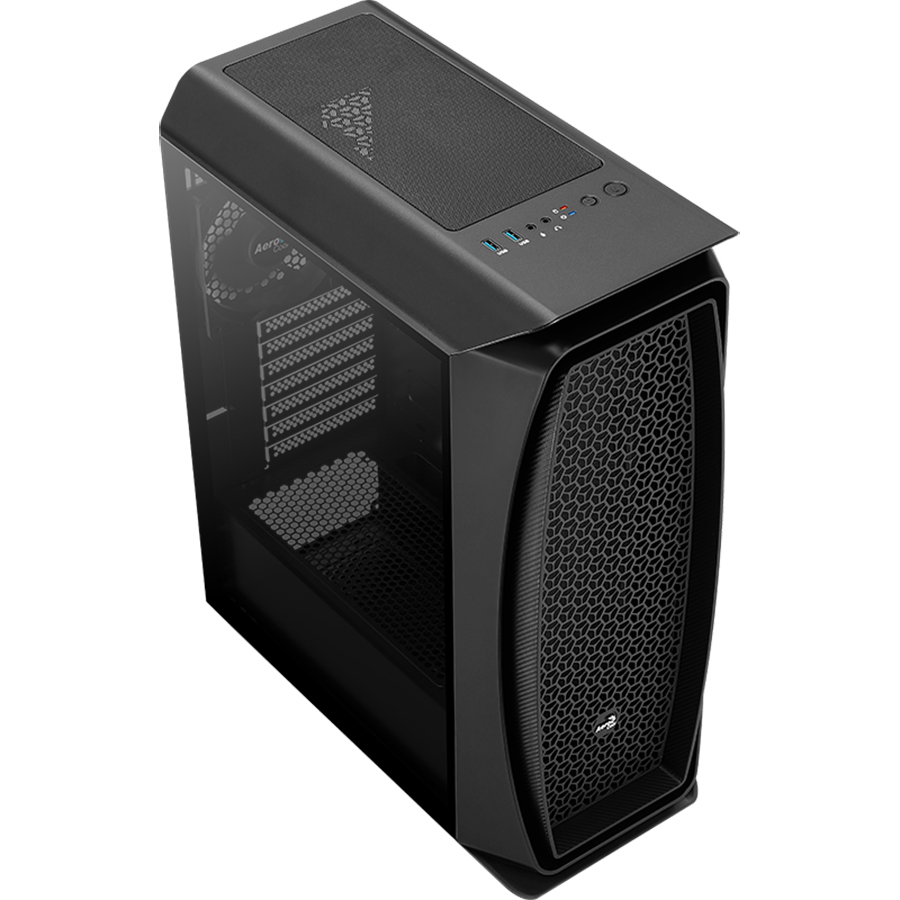 Vỏ Case máy tính AEROCOOL AERO ONE G-BK GLASS EDITION BLACK - Hàng Chính Hãng